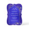 Indigo Blue Silver Henna After Wedding Invitation