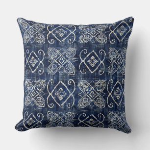 Indigo Blue Throw Pillow