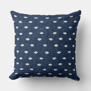 Indigo Blue Throw Pillow