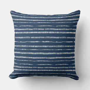 Indigo Blue Throw Pillow
