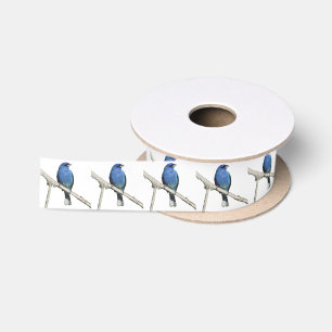 Indigo Bunting Satin Ribbon