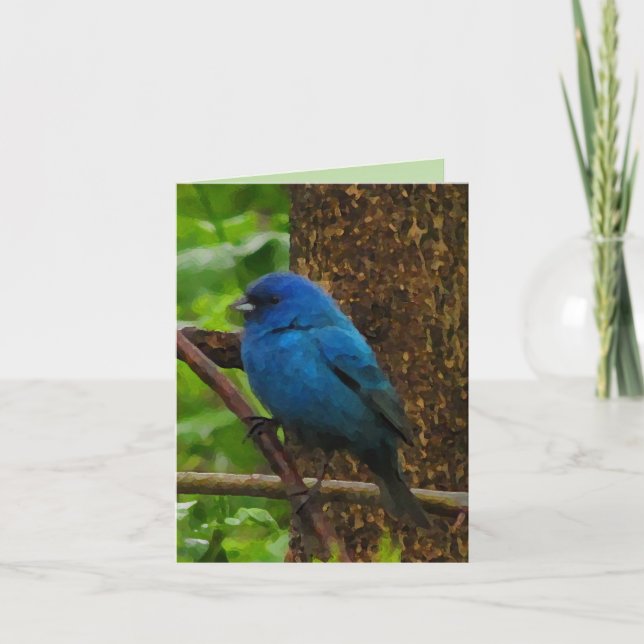 Indigo Bunting Thank You (Front)