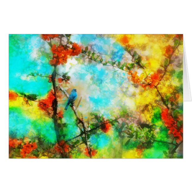 Indigo, carte d'étamine d'indigo (Devant horizontal)