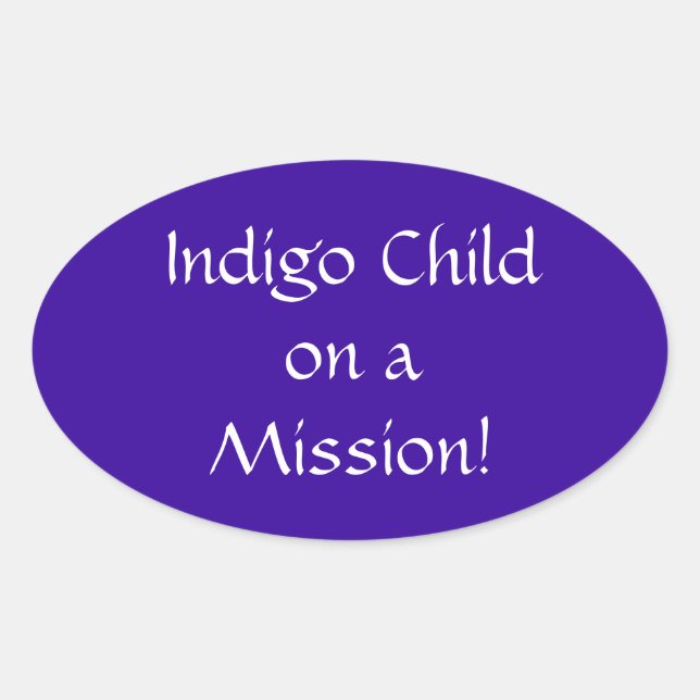 Indigo Child sur un autocollant de mission (Devant)