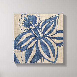 Indigo Daffodil Canvas Print
