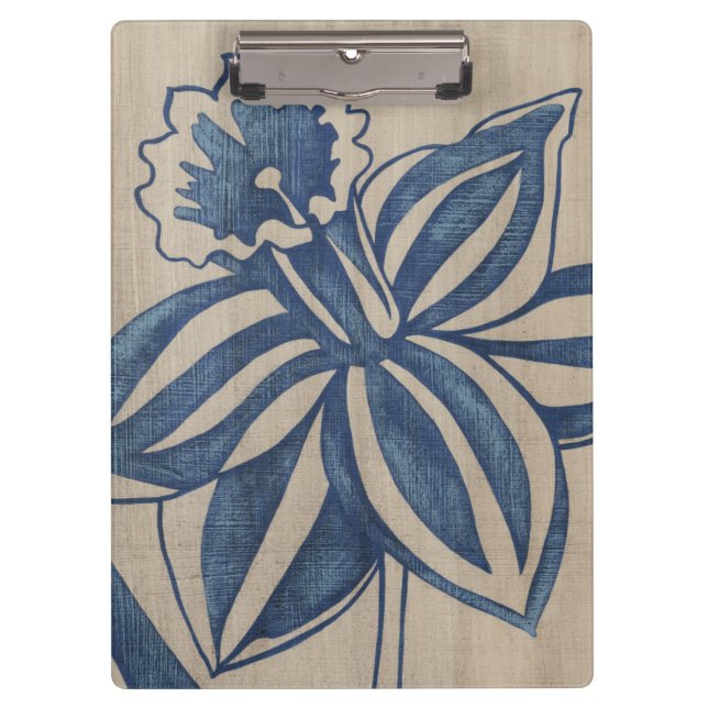 Indigo Daffodil Clipboard (Front)
