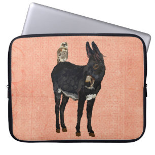 INDIGO DONKEY & COPPER OWL Computer Sleeve