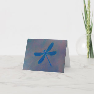 Indigo Dream Dragonfly Holiday Card