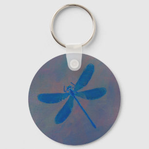Indigo Dream Dragonfly Keychain