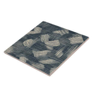 Indigo Dreams Unleashed Shibori Japanese Tile