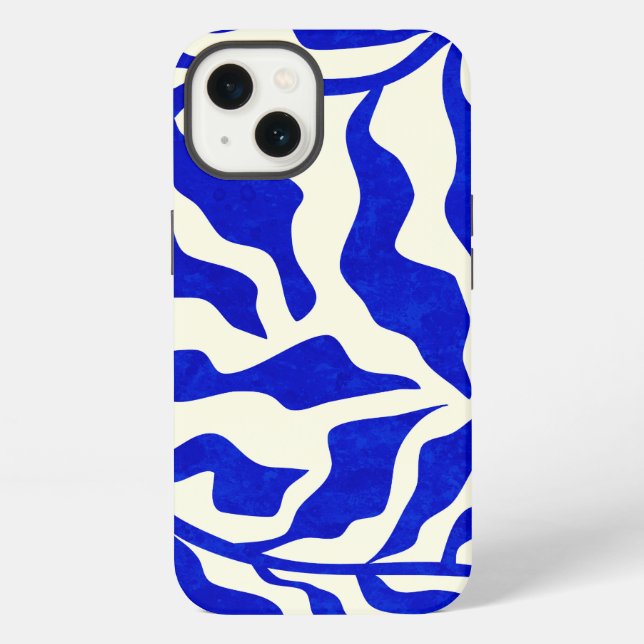 Indigo Elegance iPhone Case (Back)
