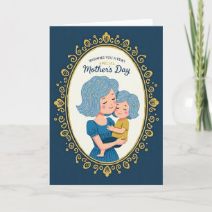 Indigo Embrace Mothers Day Card