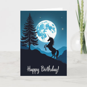 Indigo Equine Birthday Card