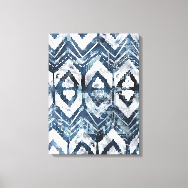 Indigo Extraction - Geometric Canvas Print (Front)