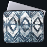 Indigo Extraction - Geometric Laptop Sleeve<br><div class="desc">Indigo Extraction III by June Erica Vess. Indigo coloured design featuring abstract shapes and lines.</div>