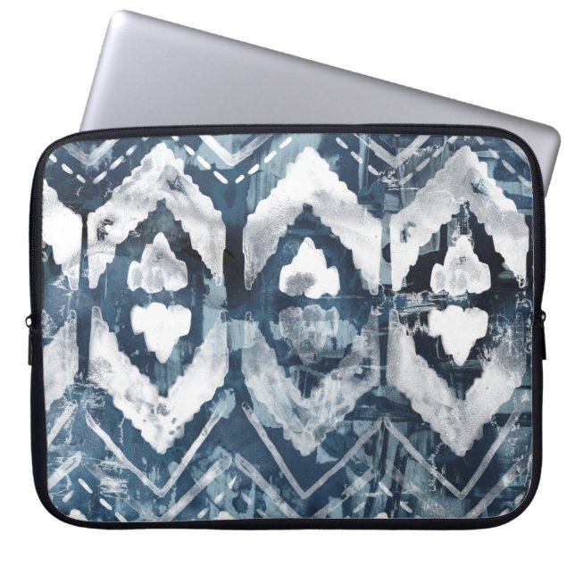 Indigo Extraction - Geometric Laptop Sleeve (Front)