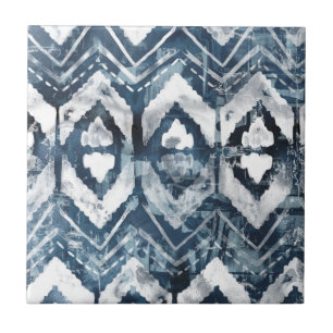 Indigo Extraction - Geometric Tile