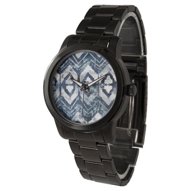 Indigo Extraction - Geometric Watch (Angled)
