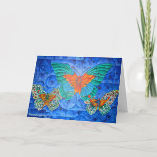 Indigo Flight Greeting Card