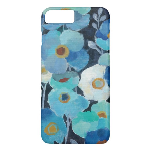 Indigo Flowers Case-Mate iPhone Case (Back)