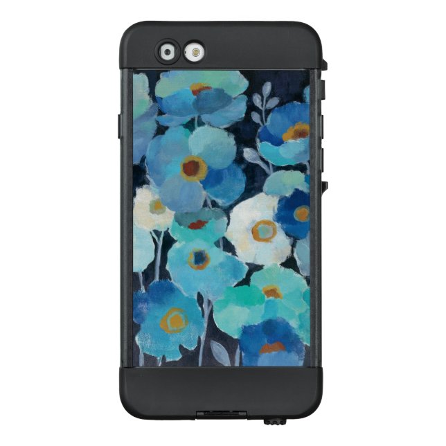 Indigo Flowers LifeProof iPhone Case (Back)