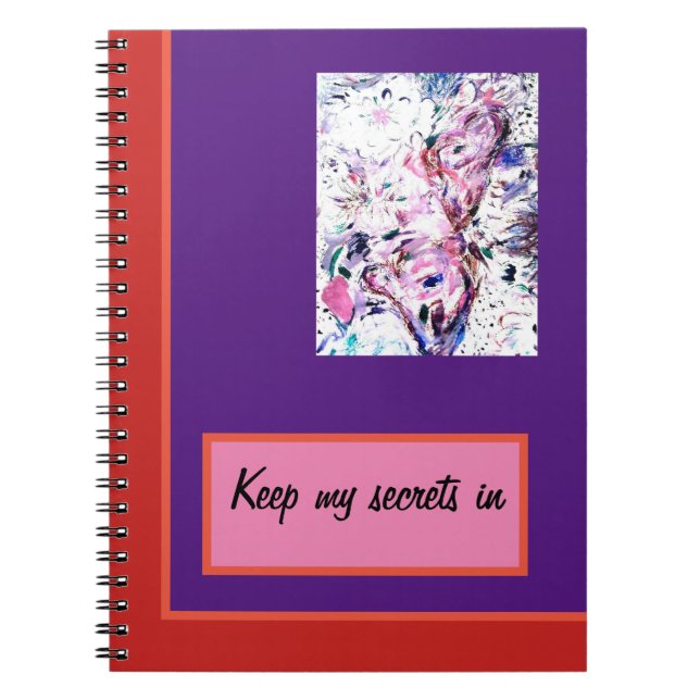 Indigo Flowers Notebook (Front)