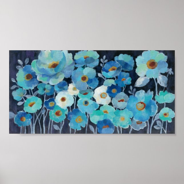 Indigo Flowers Poster (Front)