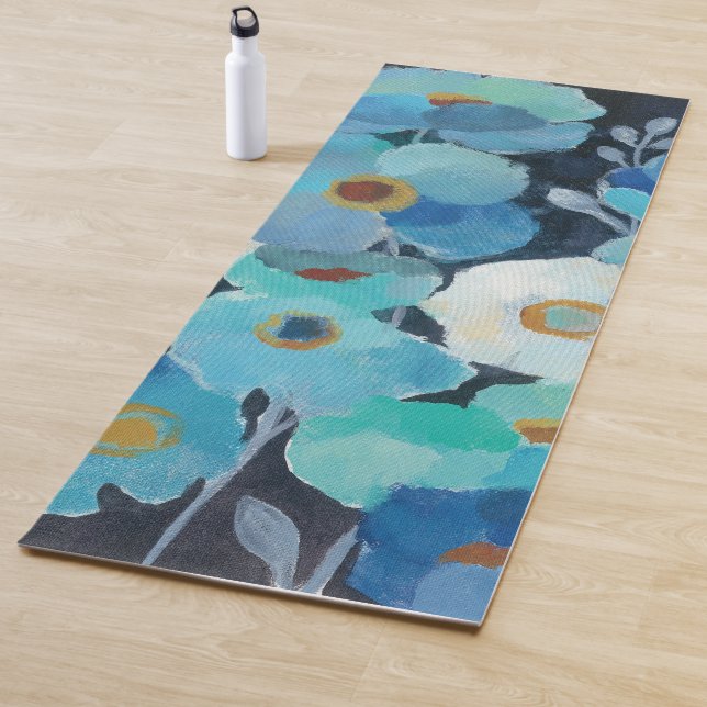 Indigo Flowers Yoga Mat (In Situ)