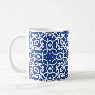 Indigo Heritage Classic Portuguese Geometric Coffee Mug