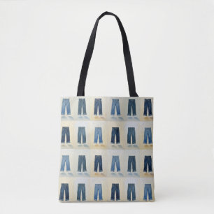 Indigo Icons Painterly Denim Art Denimhead Tote Bag