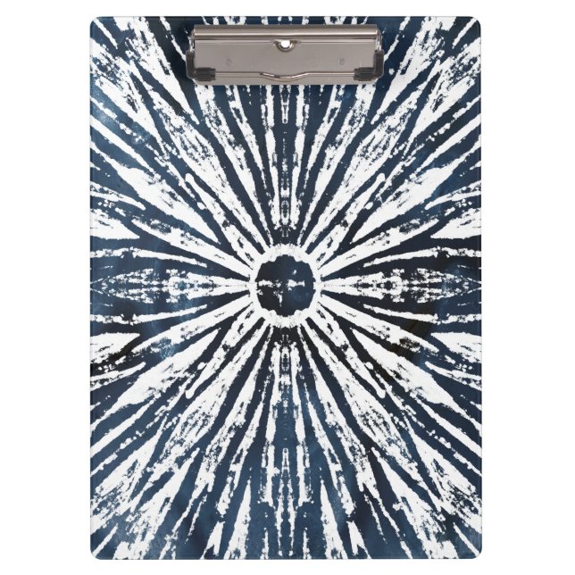 Indigo Ink Radial Motif Clipboard (Front)