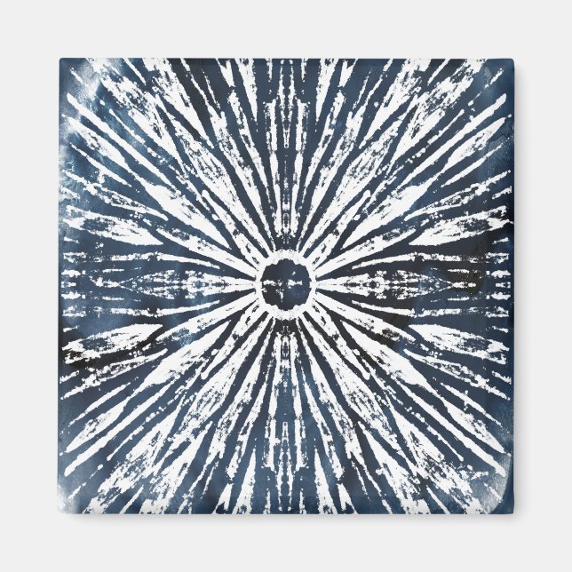 Indigo Ink Radial Motif Magnet (Front)