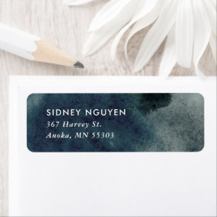 Indigo Ink Wash Return Address