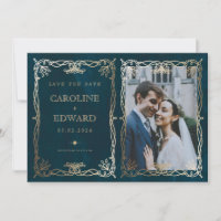 Indigo  Medieval Gold Ivy Photo QR code