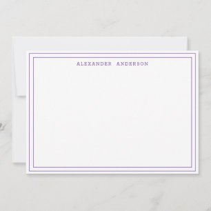 Indigo Modern Professional Double Border Card