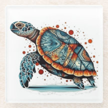 Indigo Mosaic Sea Turtle