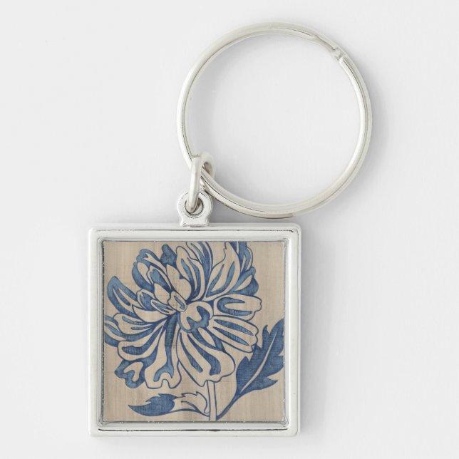 Indigo Mum Keychain (Front)