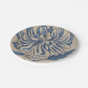 Indigo Mum Paper Plate