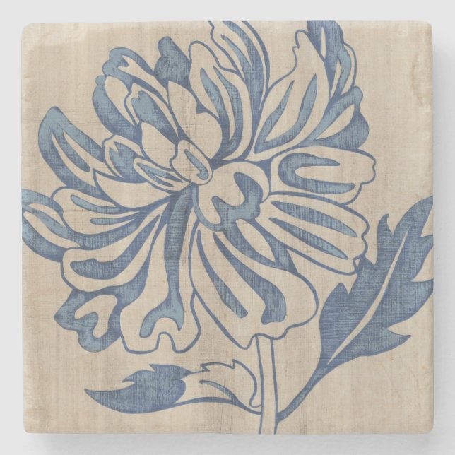 Indigo Mum Stone Coaster (Front)