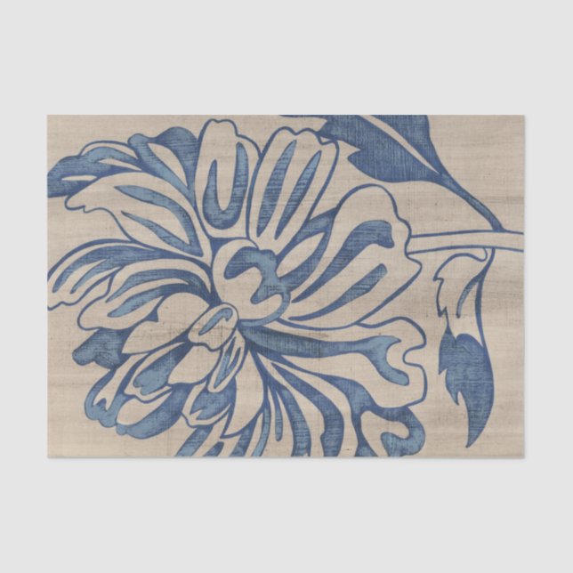 Indigo Mum Tissue Paper (Front)