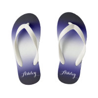 Indigo ocean blue and white customizable with name