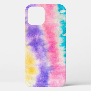 Indigo Old Dirty Wall. Dye Bohemian. Yellow Splash iPhone 12 Case