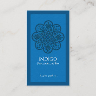 Indigo Ornament Business Card