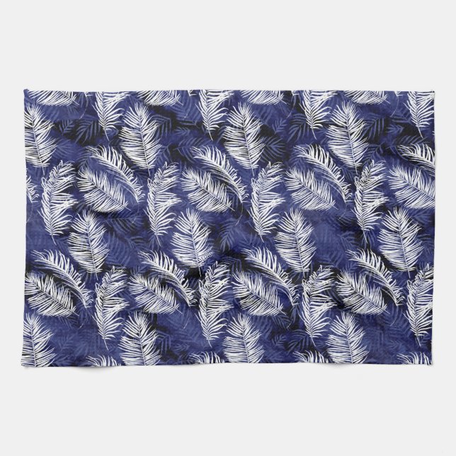 Indigo Palms Kitchen Towel (Horizontal)