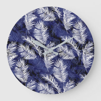 Indigo Palms Large Clock