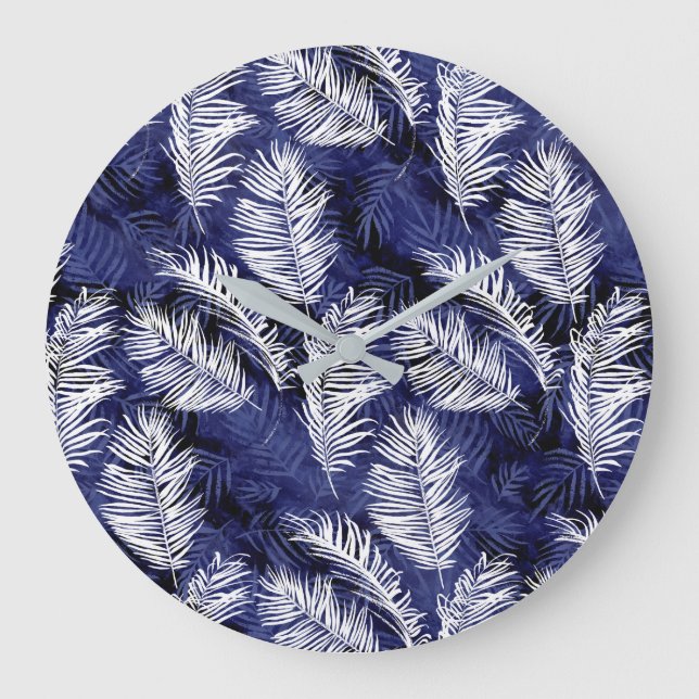 Indigo Palms Large Clock (Front)