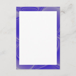 Indigo Petals Bordered Blank Invitation Template