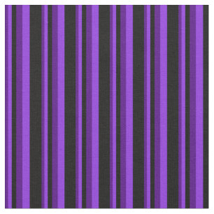 Indigo, Purple, and Black Lines Fabric