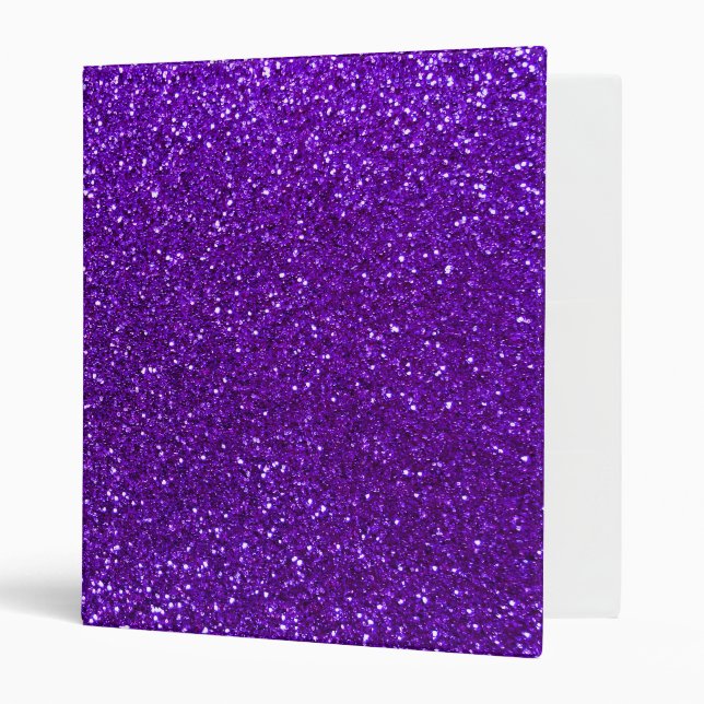 Indigo purple glitter binder (Front/Inside)