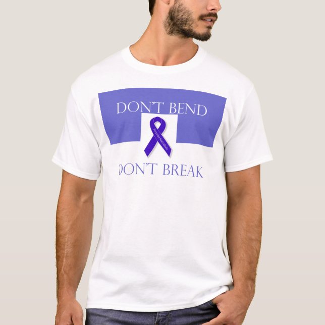 Indigo Ribbon -Don't Bend Don't Break T-Shirt (Front)